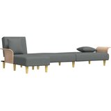  Kutna garnitura na razvlačenje tamnosiva 279x140x70 cm tkanina | shoptok.hr