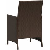  3-dijelni bistro set s jastucima smeđi od poliratana | Eponuda.com