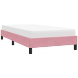  Okvir kreveta bez madraca Ružičasti 80x210 cm Baršun | shoptok.hr