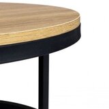 ModernHome PJJCFT0068 – Okrugli stolić za kavu 60 × 31,5 cm, metalna konstrukcija, loft dizajn | shoptok.hr