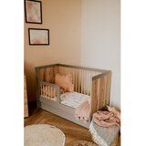 Klups PAULINE krevet s ogradom grafit-hrast 120x70cm | shoptok.hr