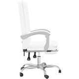  Pisarniški stol belo umetno usnje, (21113827) | Shoptok.si