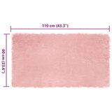 vidaXL lažna ovčja preproga roza 60 x 110 cm poliester | Shoptok.si