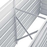 Povišena vrtna sadilica od pocinčanog čelika 160x40x77 cm siva | Eponuda.com
