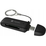 Natec SCARAB C čitalnik kartic, konektor USB Type-C, max 2TB, 5 GB/s, branje kartic microSD / SDHC / T-Flash, Plug&Play, črn Cene