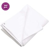 vidaXL Ponjava 260 g/m² 8x8 m bela HDPE | Shoptok.si