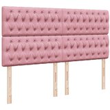  s oprugama i madracem ružičasti 200x200 cm baršunasti | shoptok.hr