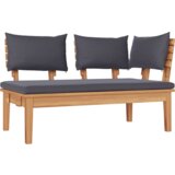  Set za blagovanje na otvorenom od 5 dijelova s jastučićima od masivnog drva akacije | shoptok.hr
