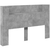  Vzglavje Betonsko siva 160 x 16,5 x 103,5 cm Konstruiran les, (5000108697) | Shoptok.si