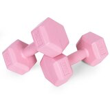  Set &amp;scaron;esterokutnih bučica 2x2 kg, utezi za vježbanje, opterećenje za fitness, roza, ModernHome Slike