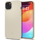 Spigen Zaščitna torbica za iPhone 15 Plus Thin Fit, bež, (21521760) Cene