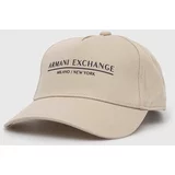 Armani Exchange Kapa s šiltom bela barva
