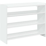 vidaXL Regal za čevlje bel 80x25x62 cm inženirski les | Shoptok.si