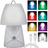  LED RGB aku. nočna namizna ročna svetilka s senzorjem gibanja USB bela | Shoptok.si