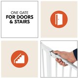 Hauck zaštitna ograda Clear Step 2 (75 - 80 cm) Bijela | shoptok.hr