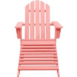 The Living Store Vrtni stol Adirondack z naslonjalom za noge les jelke roza - Vrtni Stol, (21461928) | Shoptok.si