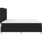  LED Box Spring Krevet s madracem Crna 200 x 200 cm tkanina | shoptok.hr