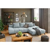 Hom`in KOTNA SEDEŽNA GARNITURA, šenilja turkizna | Shoptok.si
