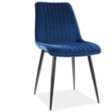  Stolica KIM - baršun - tamno plava | shoptok.hr