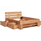 Livetastic postelja s predalom 140 cm x 200 cm , barve hrasta | Shoptok.si
