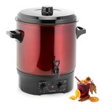 Klarstein BIGGIE, RDEČA BARVA, ELEKTRIČNI ČAJNIK, 27 L, 2000 W, ČASOVNIK | Shoptok.si