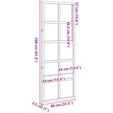  Vrata staje Voštanosmeđa 80 x 208 cm Masivna borovina | shoptok.hr