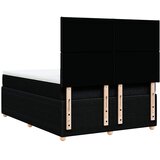  Krevet s oprugama i madracem crni 140 x 190 cm od tkanine | shoptok.hr