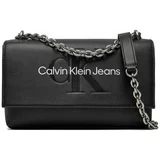 Calvin Klein Jeans Ročna torba Sculpted Ew Flat W/Chain25 Mono K60K612221 Črna