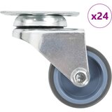 vidaXL Udvojeni okretni kotačići 24 kom 50 mm u