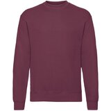 Fruit Of The Loom Burgundy Men's Sweatshirt Set-in Sweat Cene