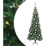 vidaXL Korner Umjetno Božićno Drvo Zelena 180 cm PVC i metal | shoptok.hr