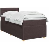  Boxspring krevet s madracem Tamno smeđa 90 x 200 cm Tkanina | shoptok.hr
