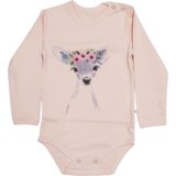 Bunny Boo Bodi za bebe dugih rukava Lane, Roze Cene
