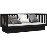  Dnevni ležaj crni 90 x 190 cm od masivne borovine | shoptok.hr