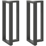  Noge za barski stol T-oblika 2 kom antracit 50x35x(100-101) cm čelik | shoptok.hr