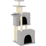  Penjalica za mačke sa stupovima za grebanje svjetlosiva 122 cm | shoptok.hr