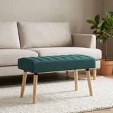  Klupa s utorima Tamnozelena 80 x 40 x 46 cm Tkanina | shoptok.hr