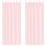 Voile zavjese s petljama 2 kom svijetlo ružičaste 140x260 cm | Shoptok.si