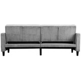Støraa Svetlo siva raztegljiva sedežna garnitura iz rebrastega žameta 82 cm Hartford – | Shoptok.si
