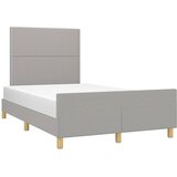  Okvir kreveta bez madraca svjetlosivi 120 x 200 cm od tkanine | shoptok.hr