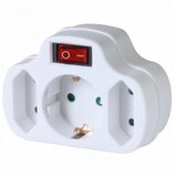 Home Strujni razdelnik sa 3 utičnice + prekidač - NVK 3/WH | Eponuda.com