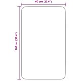  Čupavi tepih s visokim vlaknima tamnosiva 60x100 cm poliester | shoptok.hr