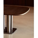 Kave Home Jedilna miza v orehovem dekorju 150x150 cm Melvar – | Shoptok.si