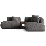 Micadoni Siva kutna garnitura od bouclé tkanine (s desnim kutom) Martina – Home | shoptok.hr