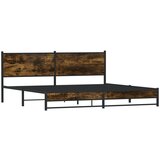 vidaXL Metalni okvir kreveta bez madraca boja hrasta 193x203 cm | shoptok.hr