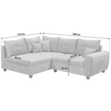 MID.YOU KOTNA SEDEŽNA GARNITURA, mikrovelur antracit | Shoptok.si