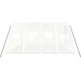  Staklenik s čeličnim okvirom Bijeli 16 m² 4x4x2 m | shoptok.hr