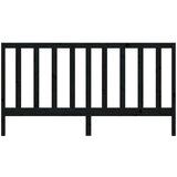  Uzglavlje za krevet crno 186 x 4 x 100 cm od masivne borovine | shoptok.hr