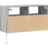  Zidni TV ormarić s LED svjetlima siva boja hrasta 80x31x45 cm | Eponuda.com