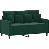  2-dijelni set sofa s jastucima tamnozeleni baršunasti Zelena | Shoptok.si